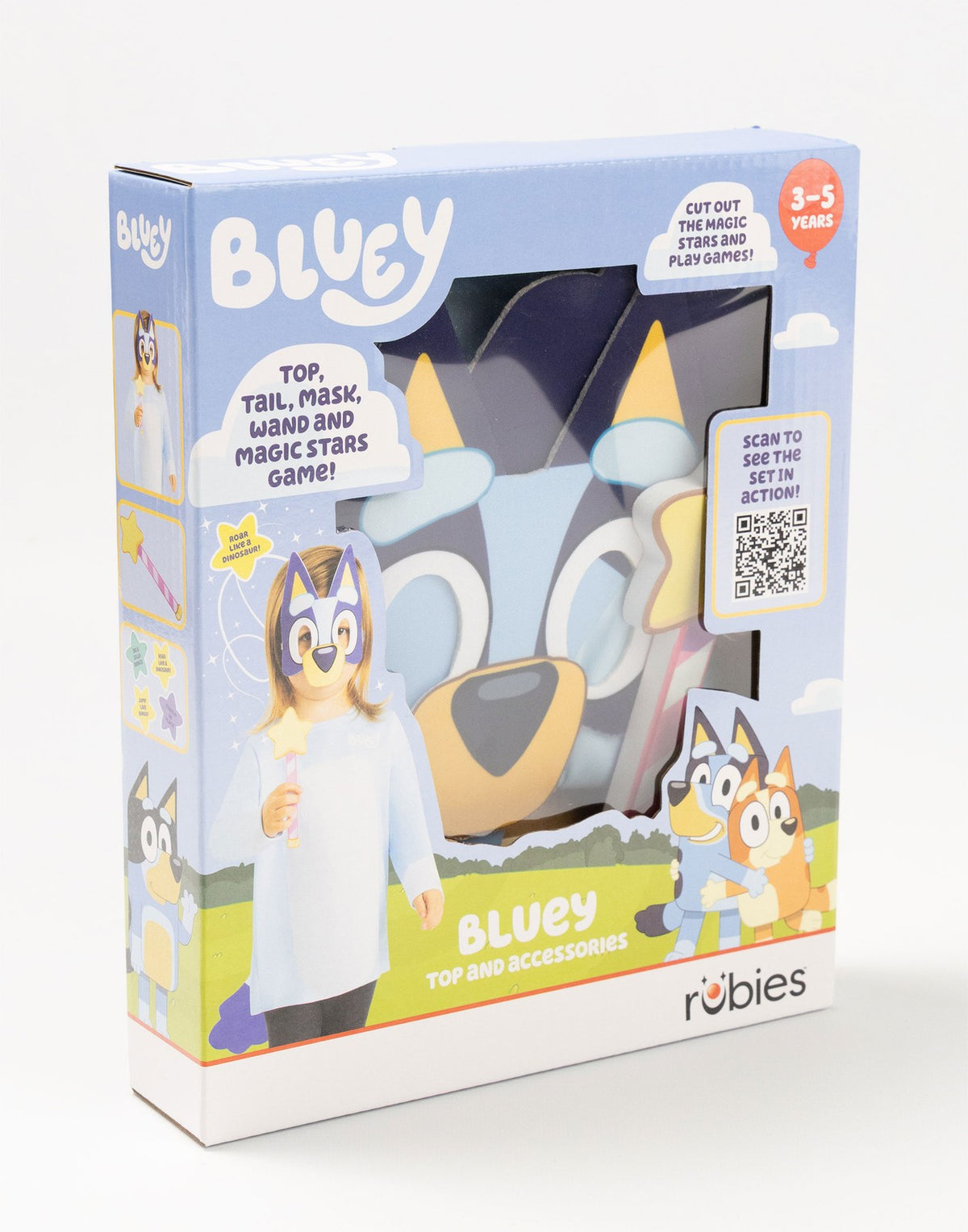 Bluey 4 Piece Costume | Unisex Kids Blue | Official Merch