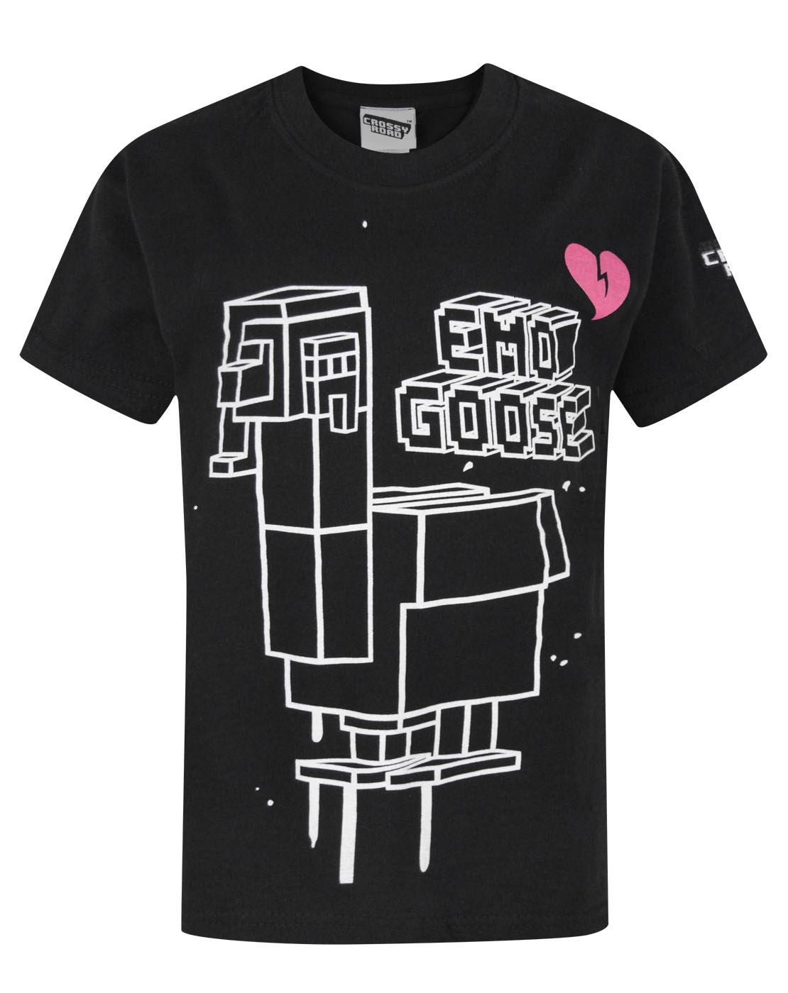 Crossy Road Short Sleeved T-Shirt | Boys Black | Official Merch