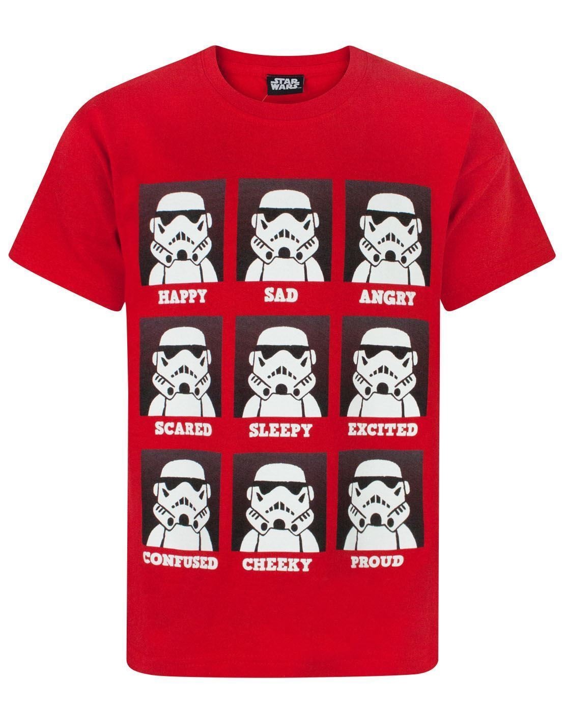 Star Wars Short Sleeved T-Shirt | Boys Red | Official Merch
