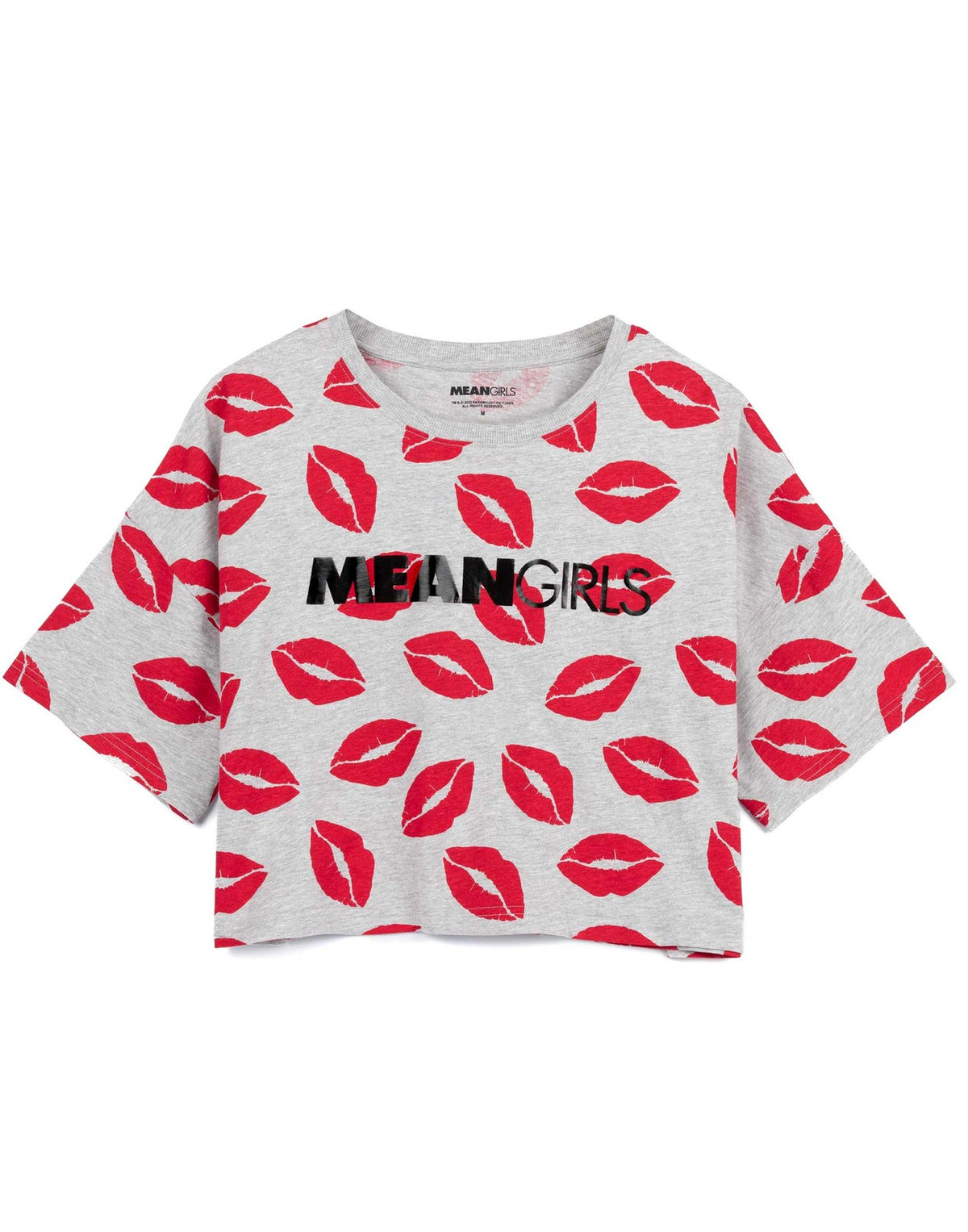 Mean Girls Short Sleeve Long Leg Pyjama Set | Womens Grey/Pink | Official Merch