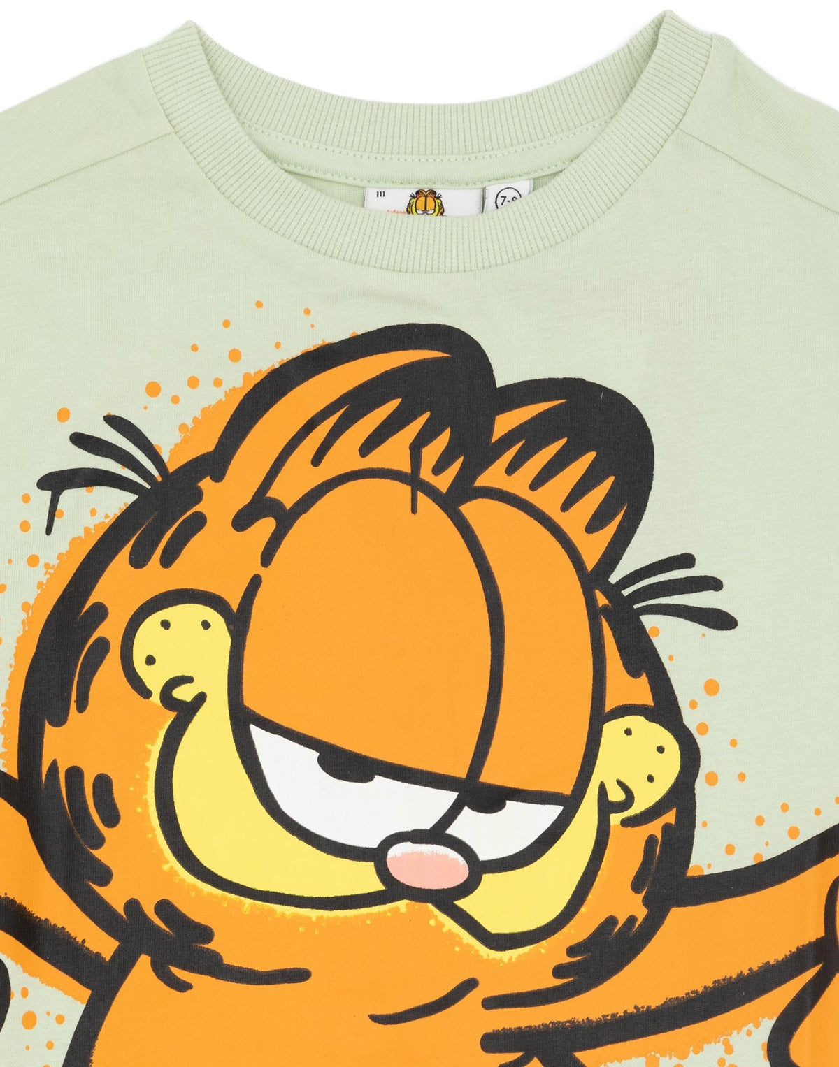 Garfield Short Sleeved T-Shirt | Boys Green | Official Merch