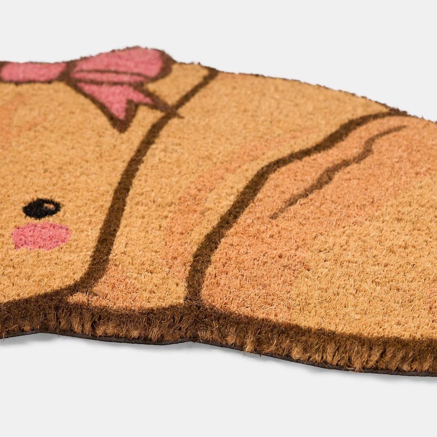 OHS Croissant Doormat Novelty Non Slip Indoor Outdoor Coir Door Mat Rug