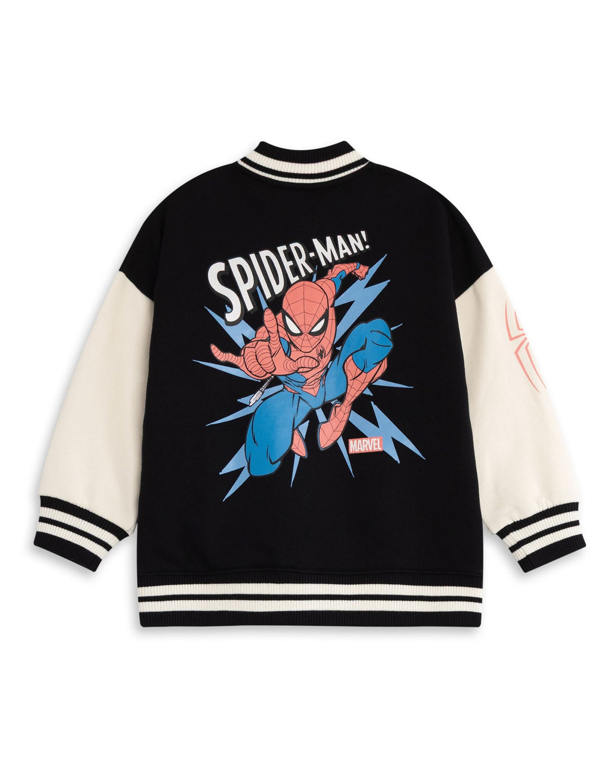 Marvel Varsity Jacket | Boys Black | Official Merch