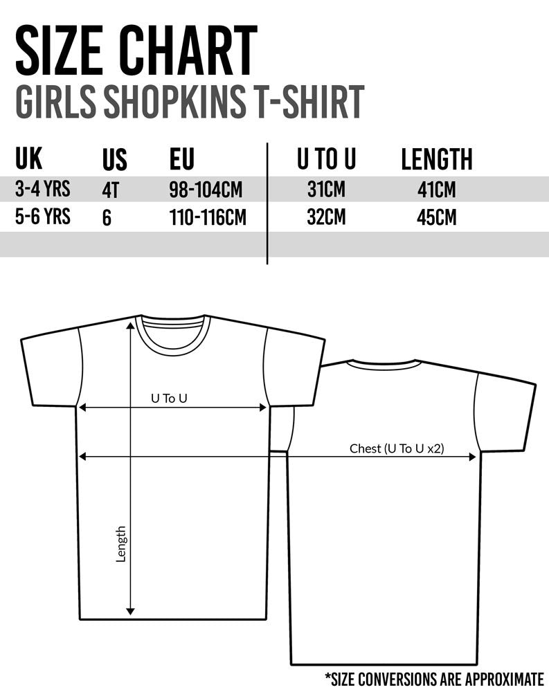 Shopkins Short Sleeved T-Shirt | Girls Pink | Official Merch