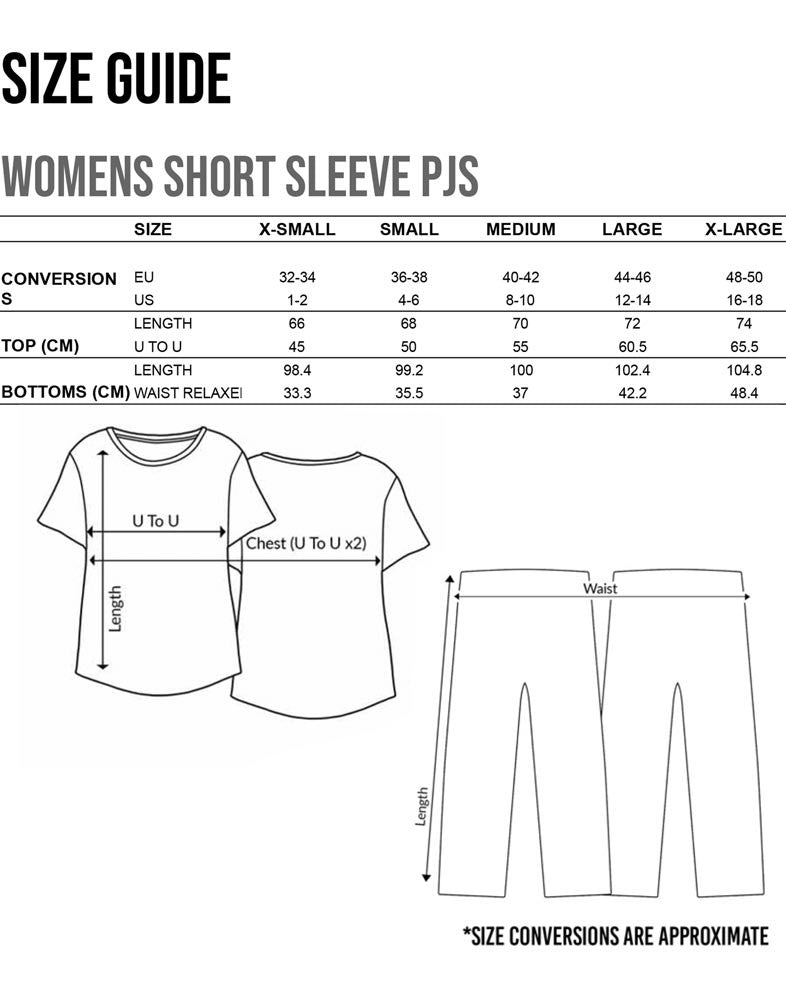 Peaky Blinders Short Sleeve Long Leg Pyjama Set | Womens Grey | Official Merch