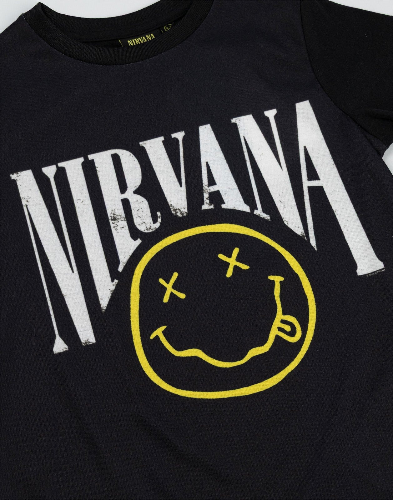 Nirvana Long Sleeve Long Leg Pyjama Set | Unisex Kids Black | Official Merch