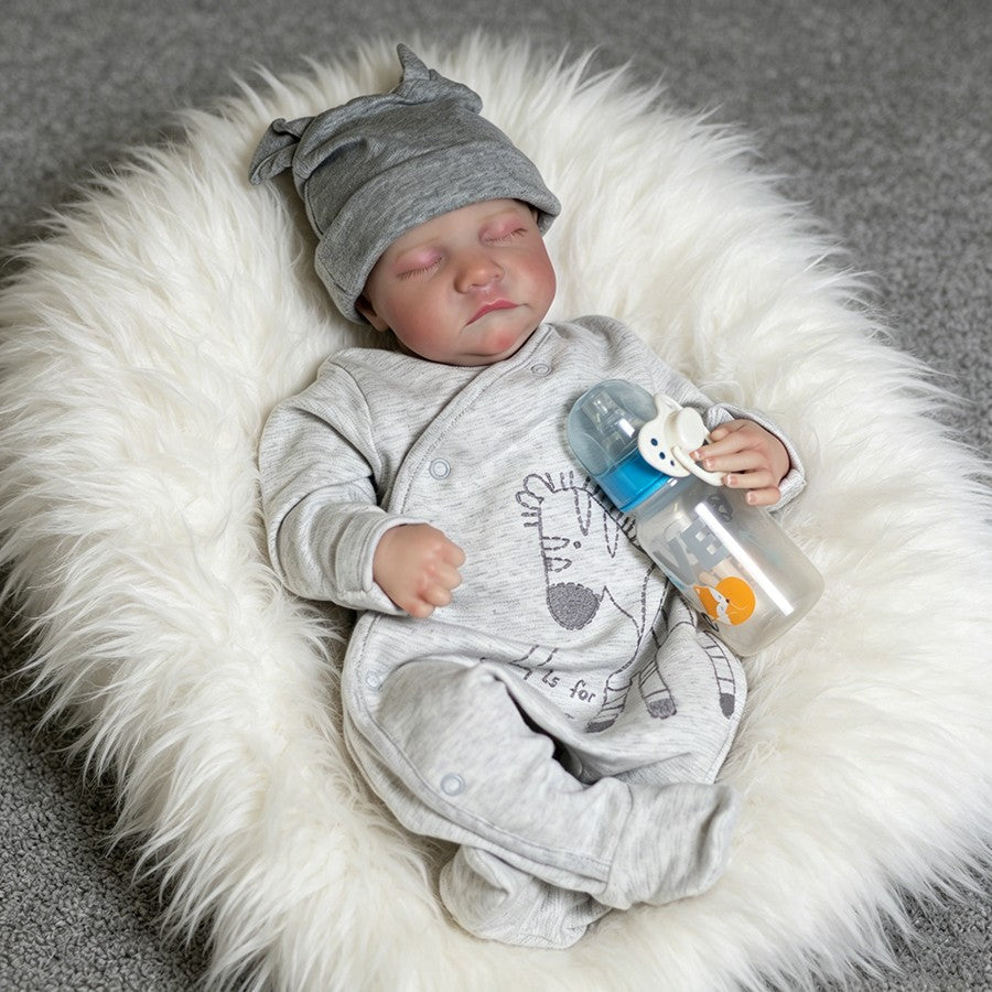 Realistic Reborn Dolls Real Newborn Baby Boy Vinyl Silicone Lifelike Doll Gift