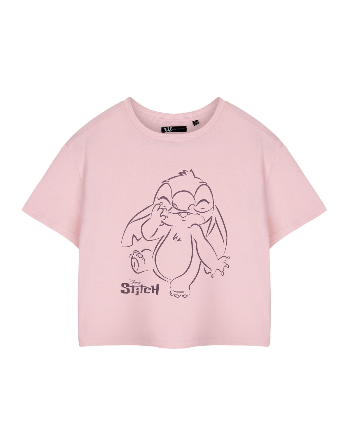 Disney Cropped Short Sleeved T-Shirt | Womens Pink | Official Merch