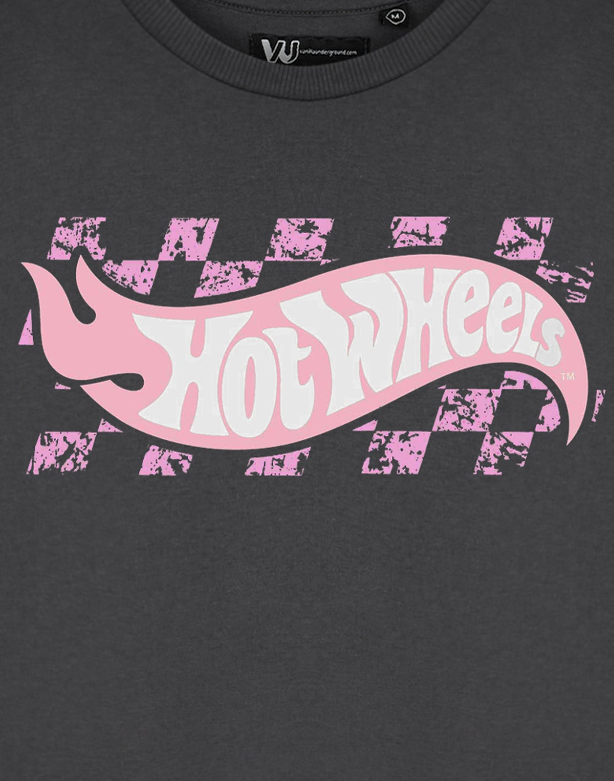 Hot Wheels Cropped Short Sleeved T-Shirt | Womens Charcoal | Official Merch