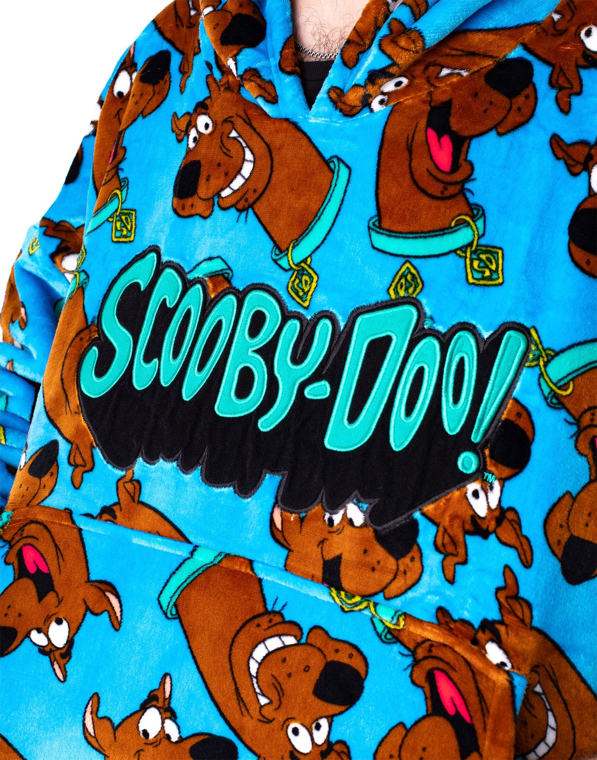 Scooby Doo Blanket Hoodie | Mens Blue | Official Merch