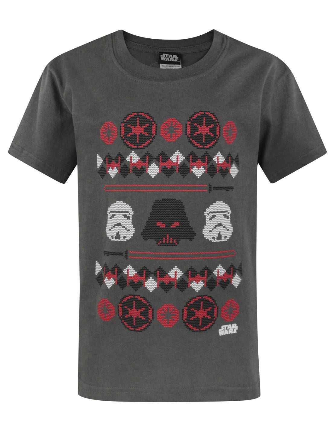 Star Wars Short Sleeved T-Shirt | Boys Charcoal | Official Merch
