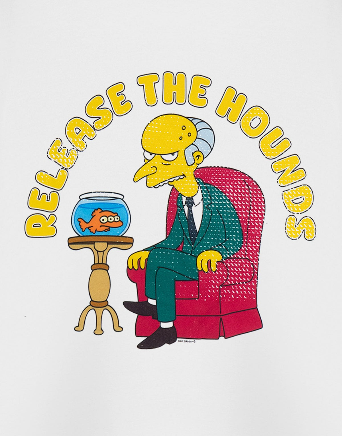 The Simpsons Short Sleeved T-Shirt | Mens White | Official Merch