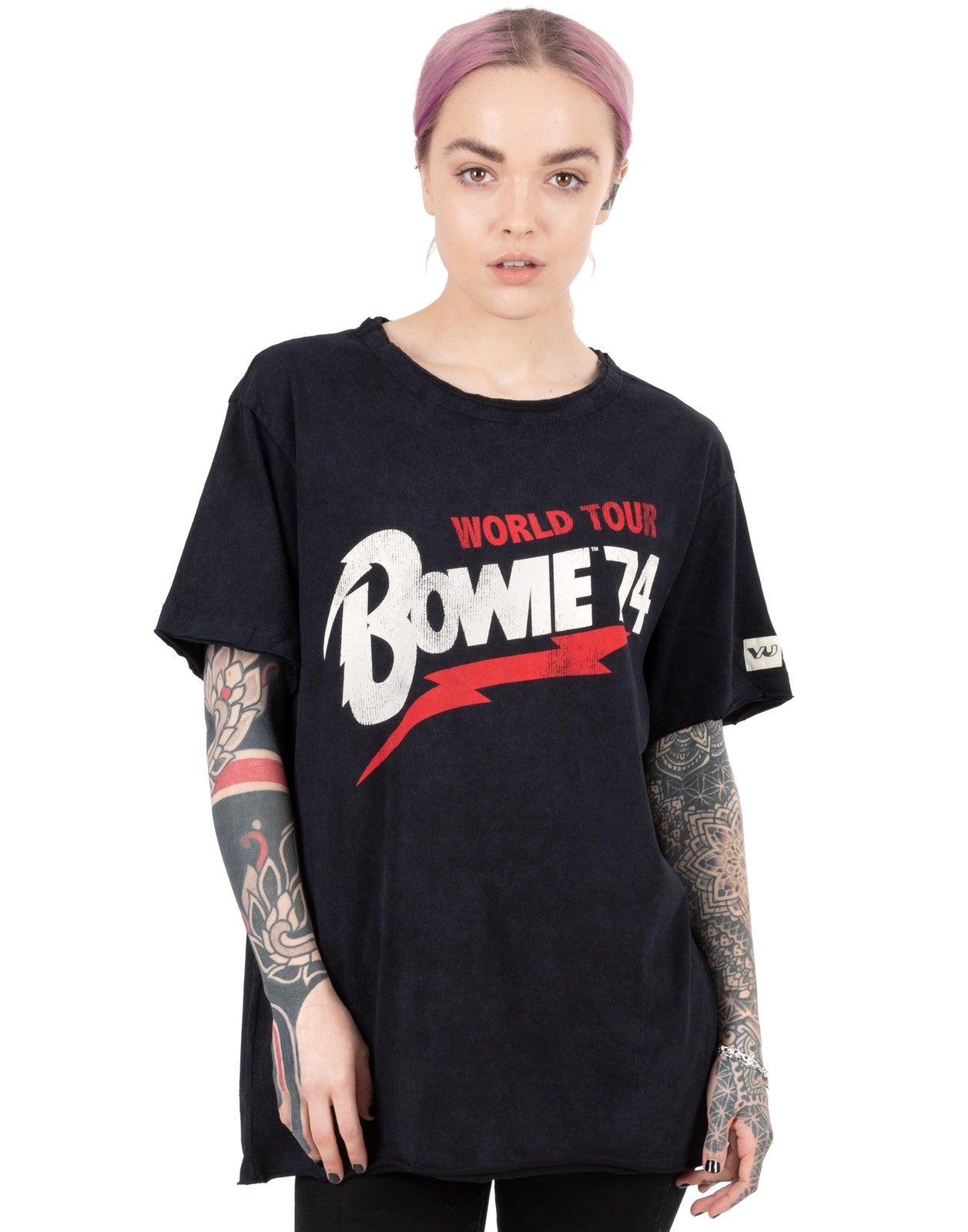 David Bowie Short Sleeved T-Shirt | Mens Black | Official Merch