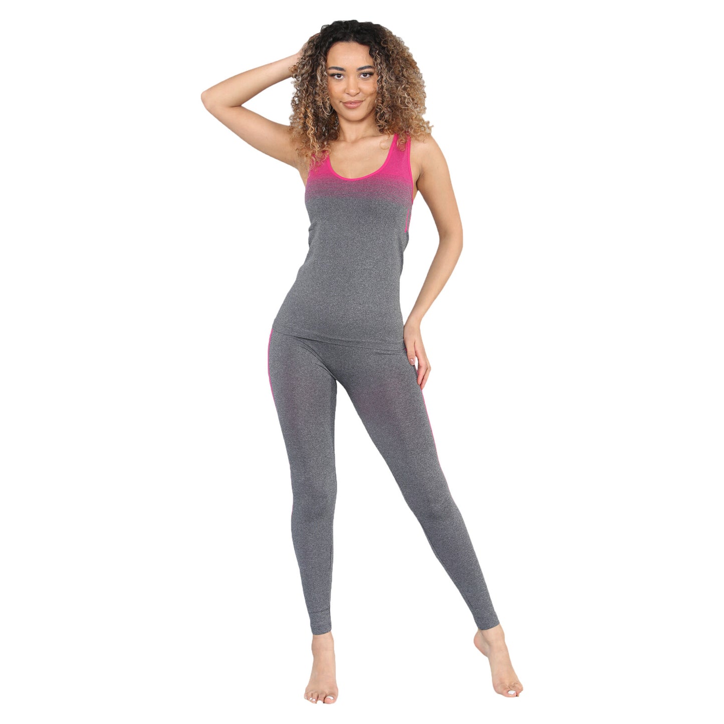 WOMENS GYM WEAR SUIT VEST LEGGINGS SET LADIES  ACTIVE WEAR YOGA SPORTS TRACKSUIT