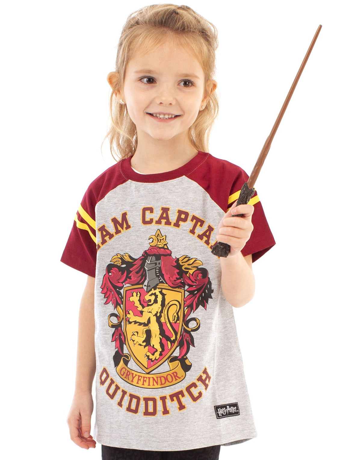 Harry Potter Short Sleeved T-Shirt | Girls Grey | Official Merch