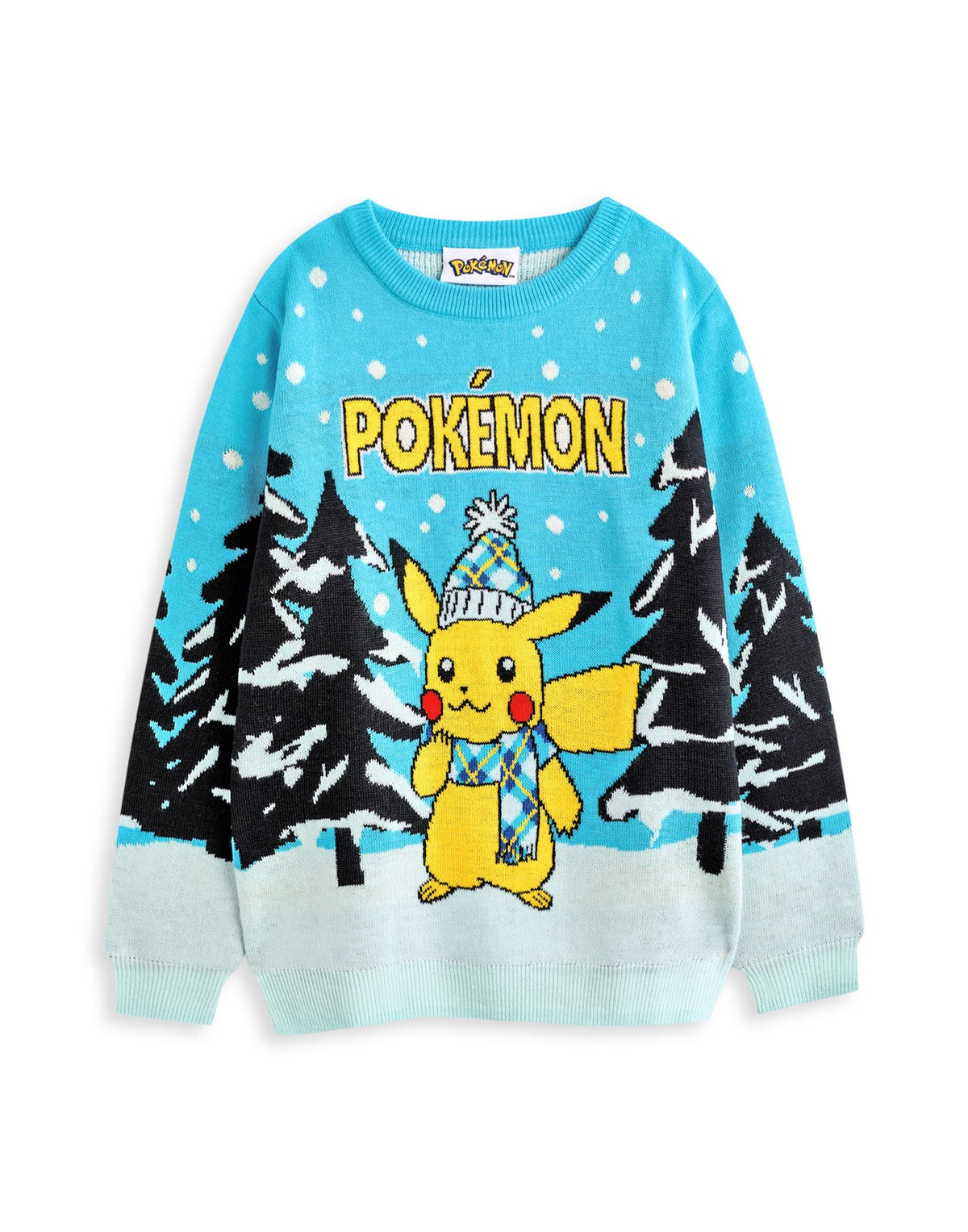 Pokemon Christmas Jumper | Boys Blue | Official Merch