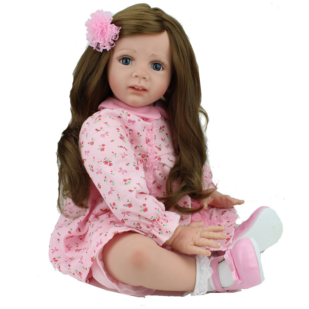 UK Handmade Reborn Baby Dolls Cute Girl Vinyl Silicone Realistic Newborn Toddler