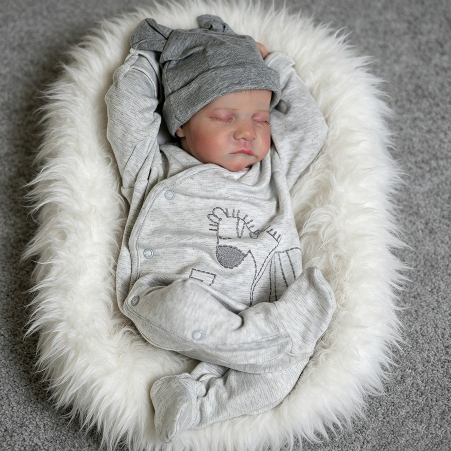 18in Handmade Reborn Baby Dolls Vinyl Silicone Realistic Newborn Boy Twins Gifts