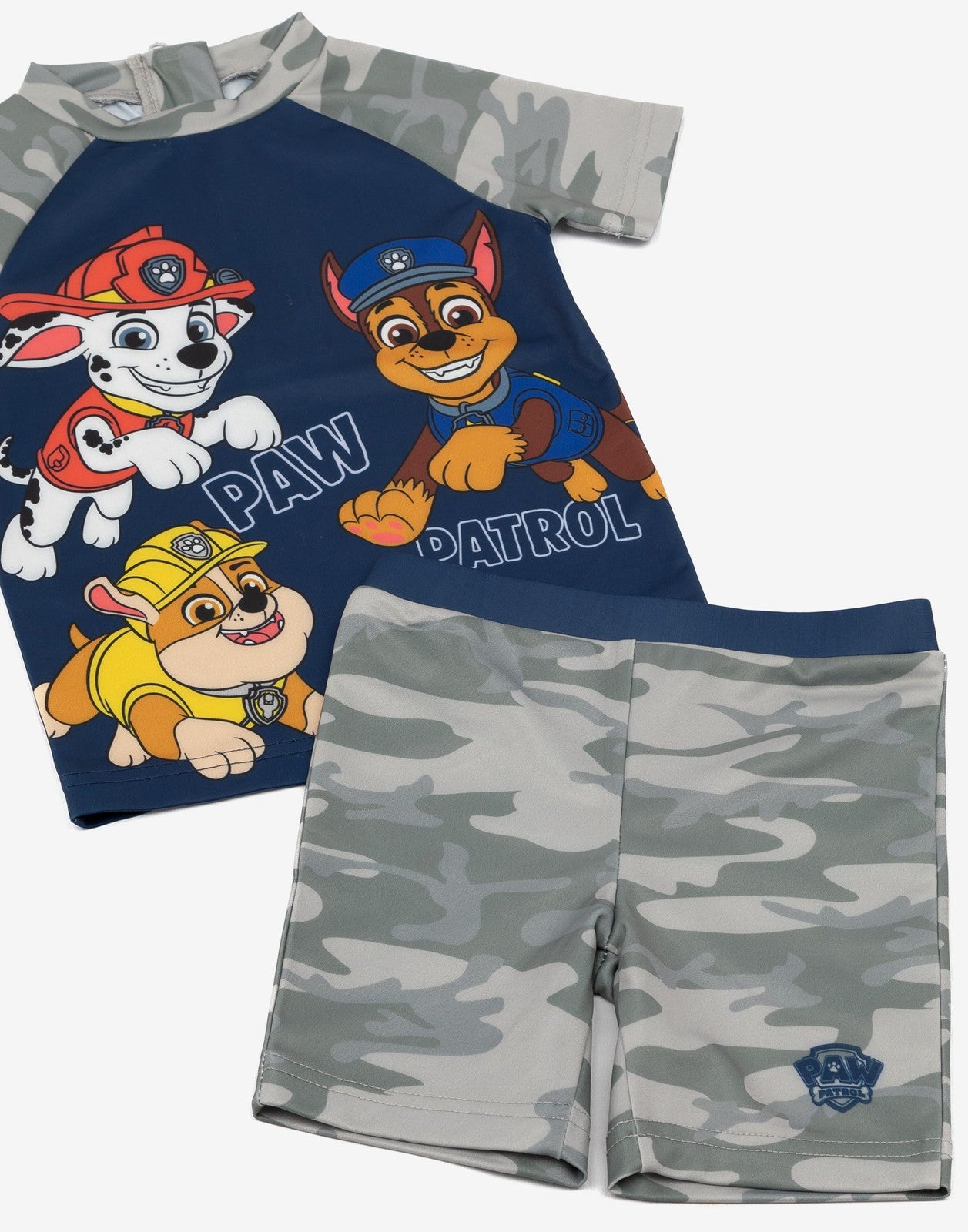 Paw Patrol 2 Piece Swim Set | Boys Grey | Official Merch