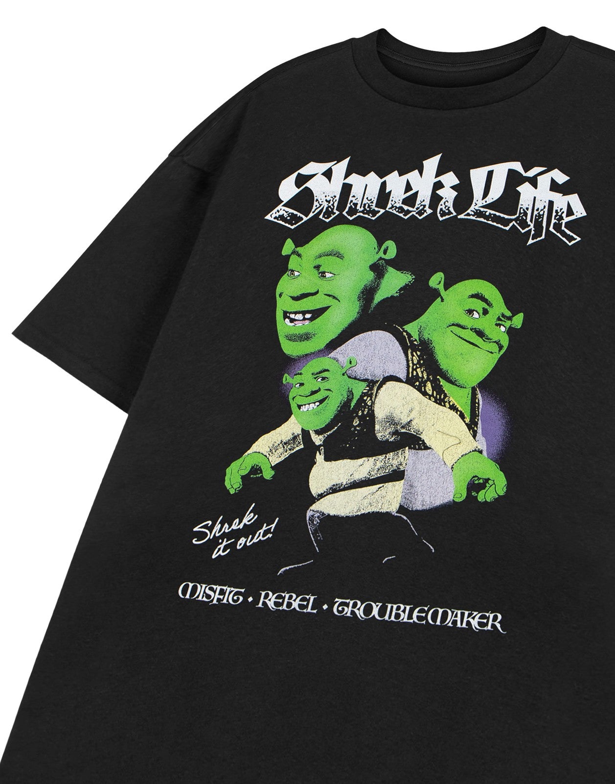 Shrek Short Sleeved T-Shirt | Unisex Black | Official Merch