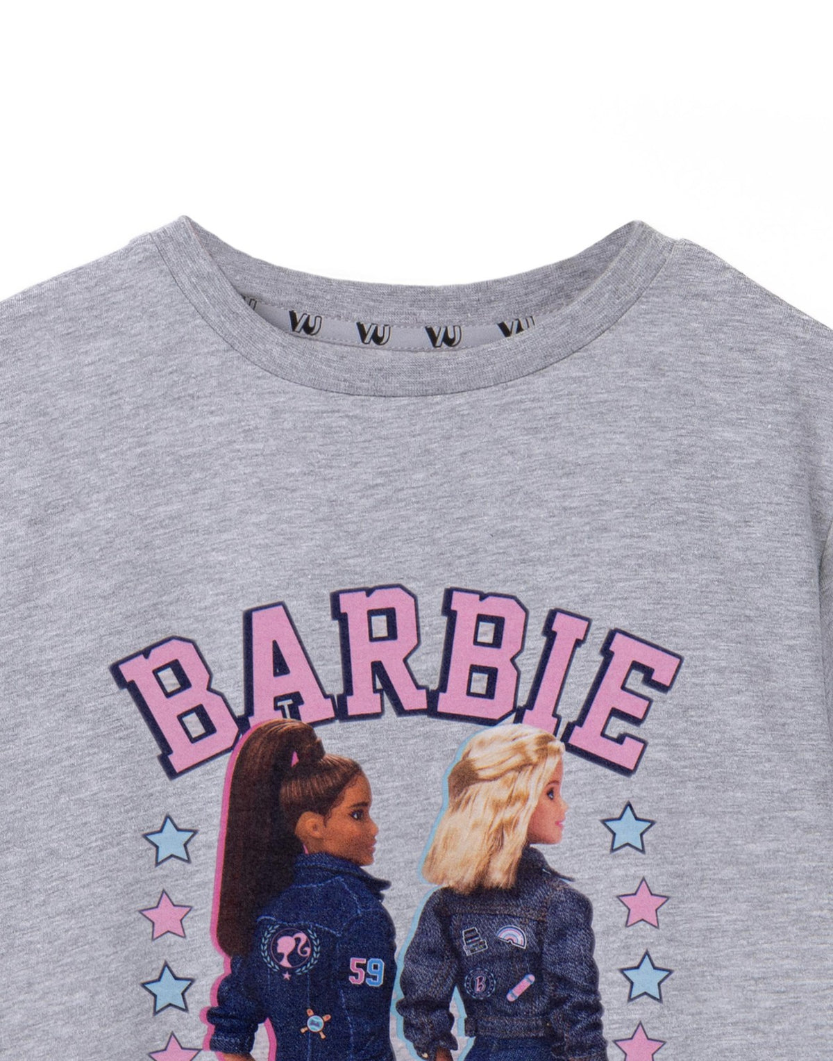 Barbie Short Sleeved T-Shirt | Girls Grey Marl | Official Merch