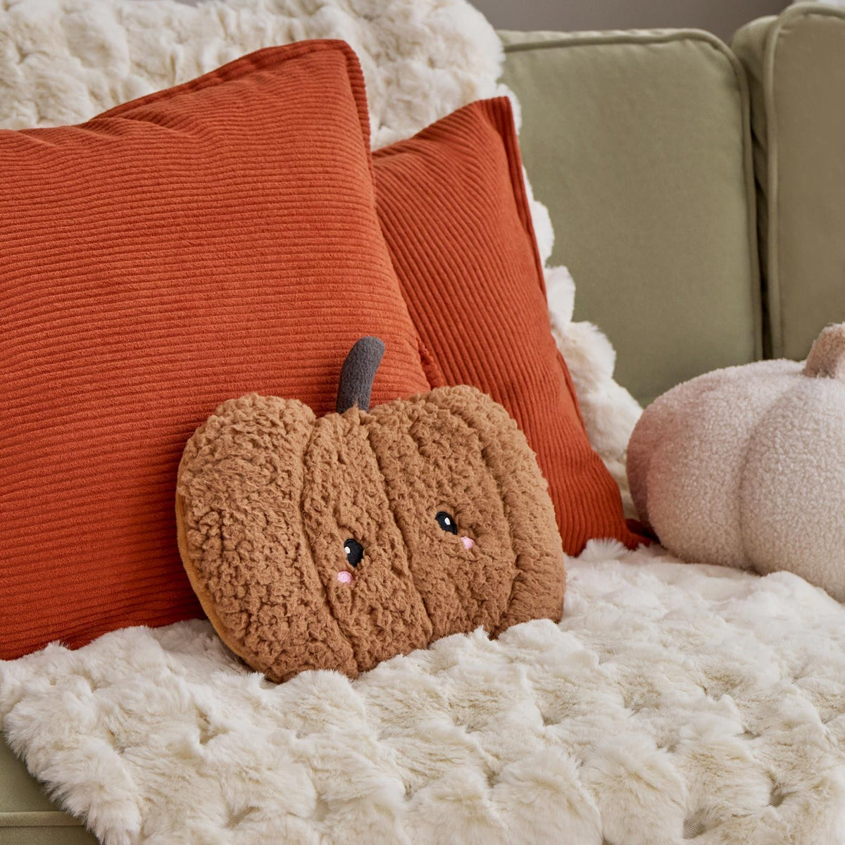 OHS Pumpkin Hottie Microwaveable Warmie Autumn Halloween Heat Pad Hand Warmer