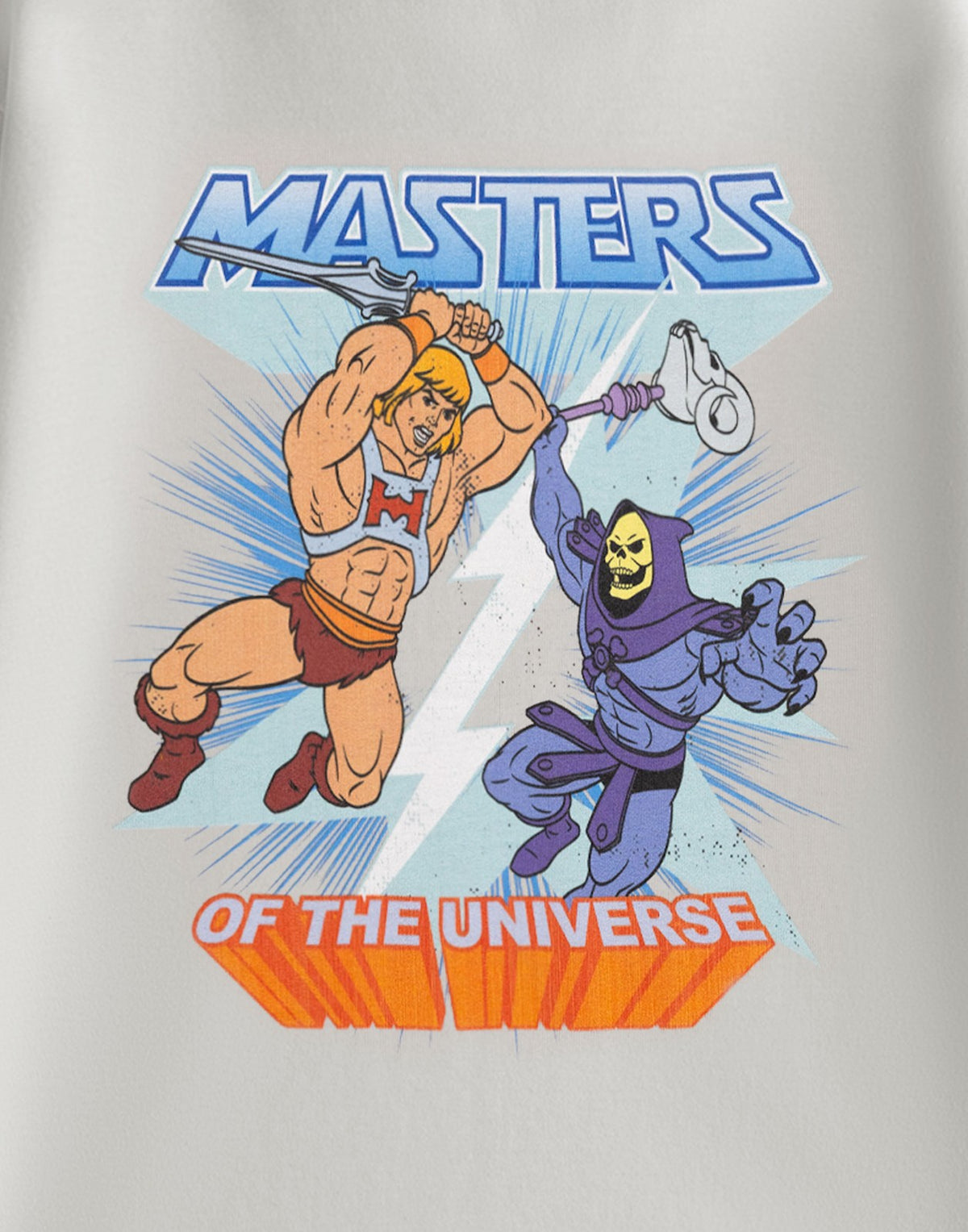 Masters of the Universe Short Sleeved T-Shirt | Unisex Kids Light Grey | Officia
