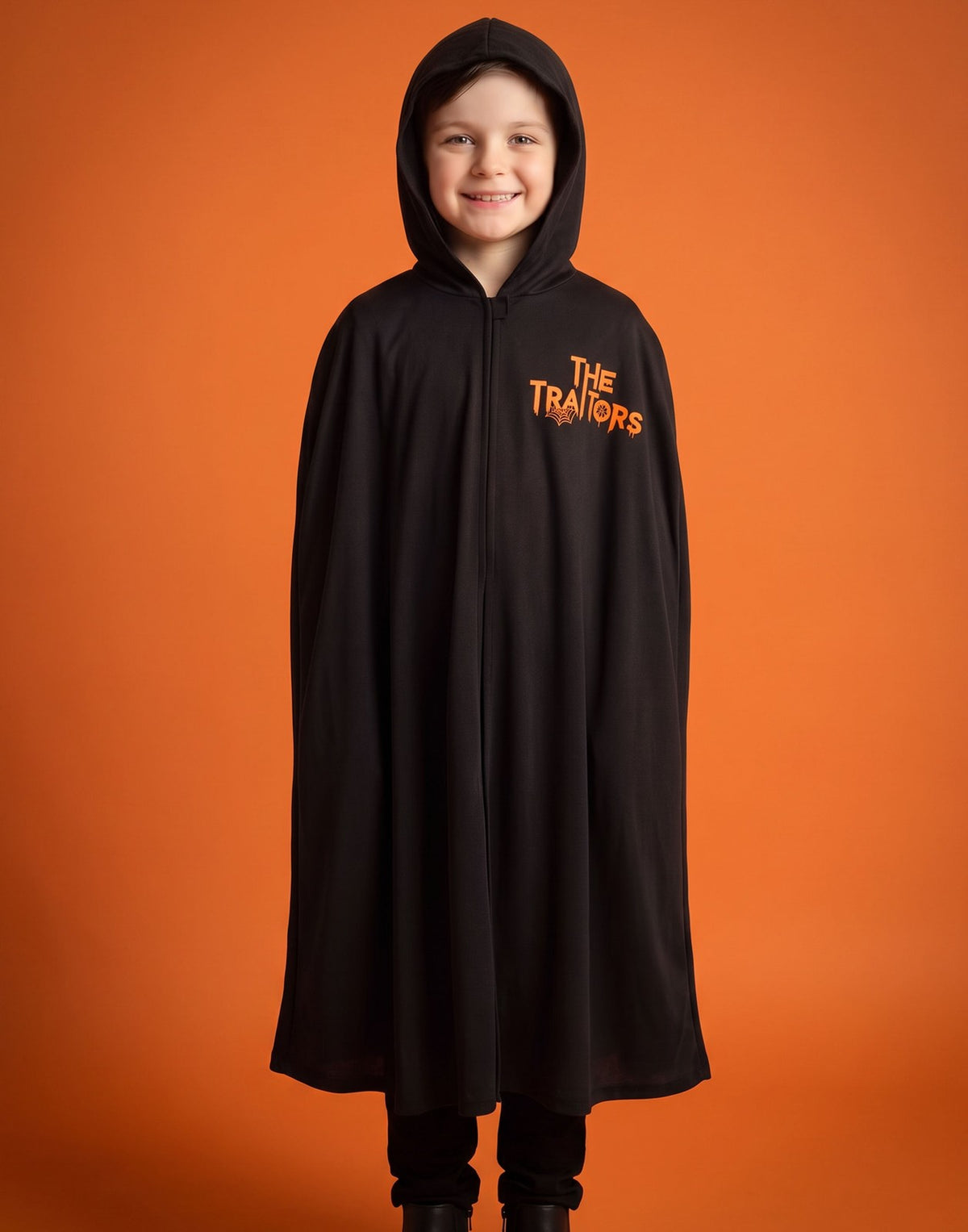 The Traitors 1 Piece Costume | Boys Black | Official Merch