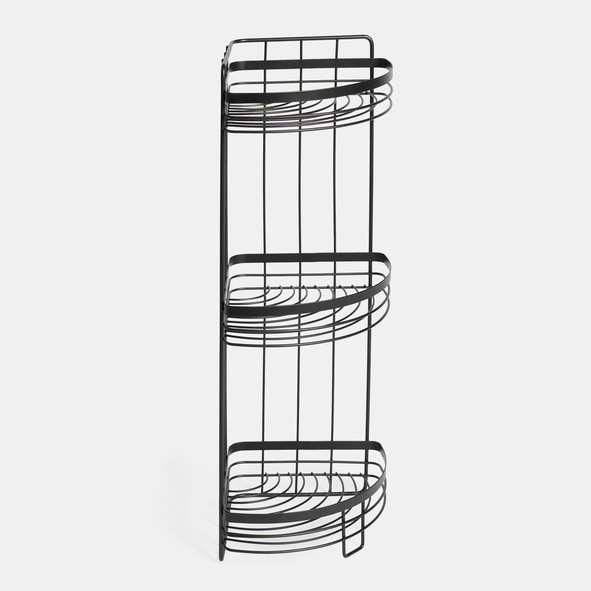 OHS 3 Tier Shower Caddy Bathroom Organiser Plastic Freestanding Corner Shelf