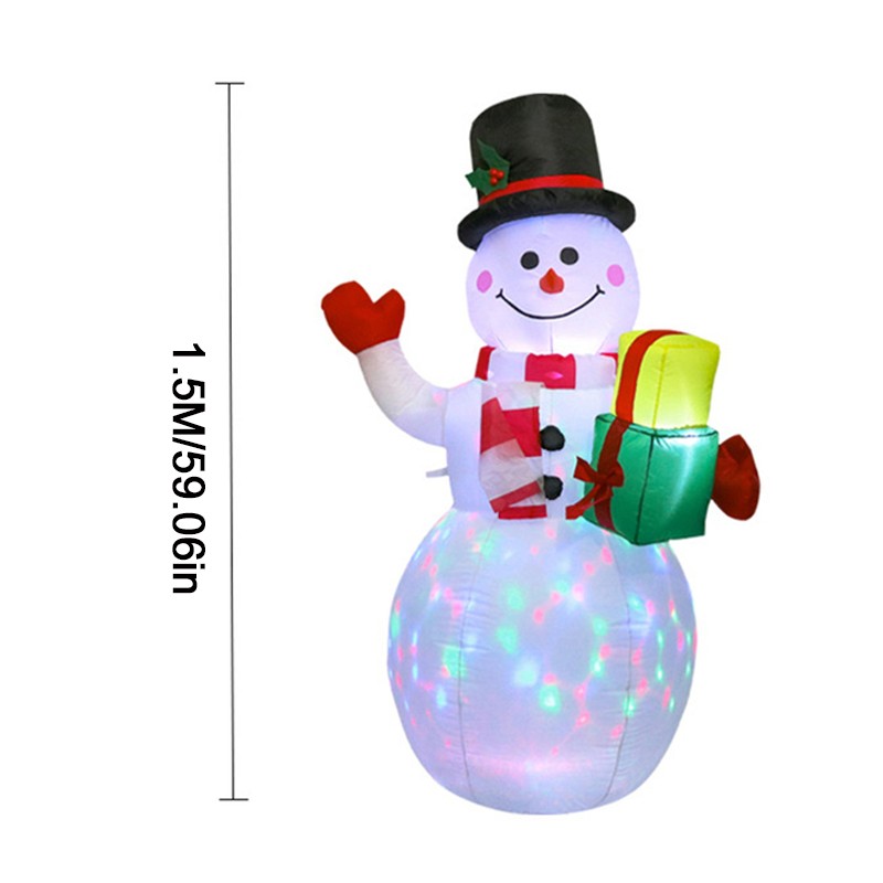 5FT Christmas Inflatable Snowman w/LED Light Blow Up Indoor/outdoor Garden Decor