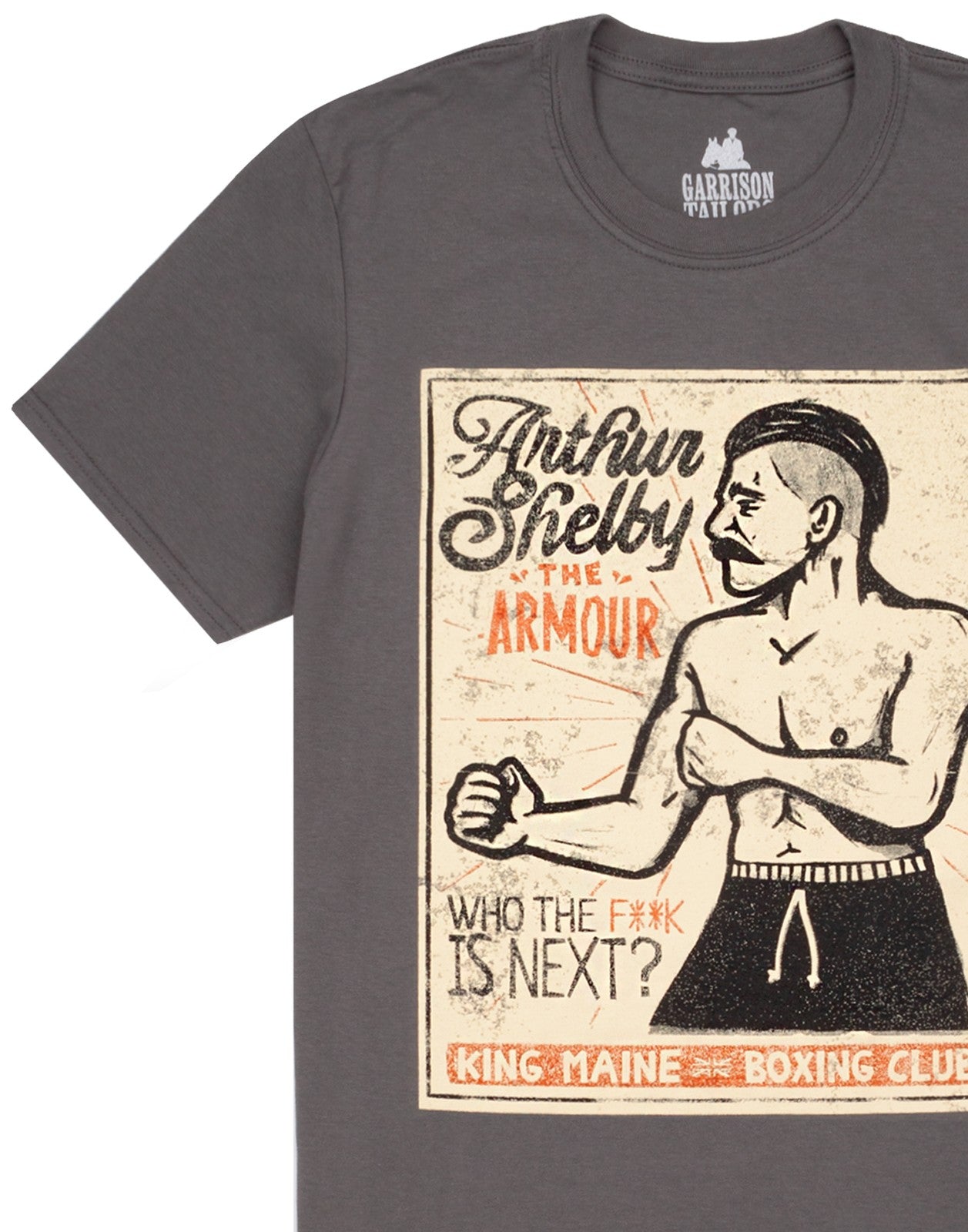 Peaky Blinders Short Sleeved T-Shirt | Mens Grey | Official Merch