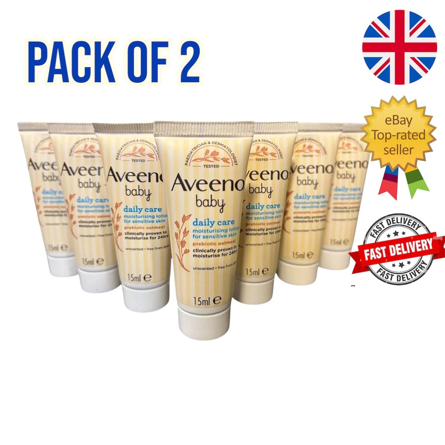 Aveeno Baby Daily Care Moisturising Lotion 15ml Multipack Travel Bulk Bundle