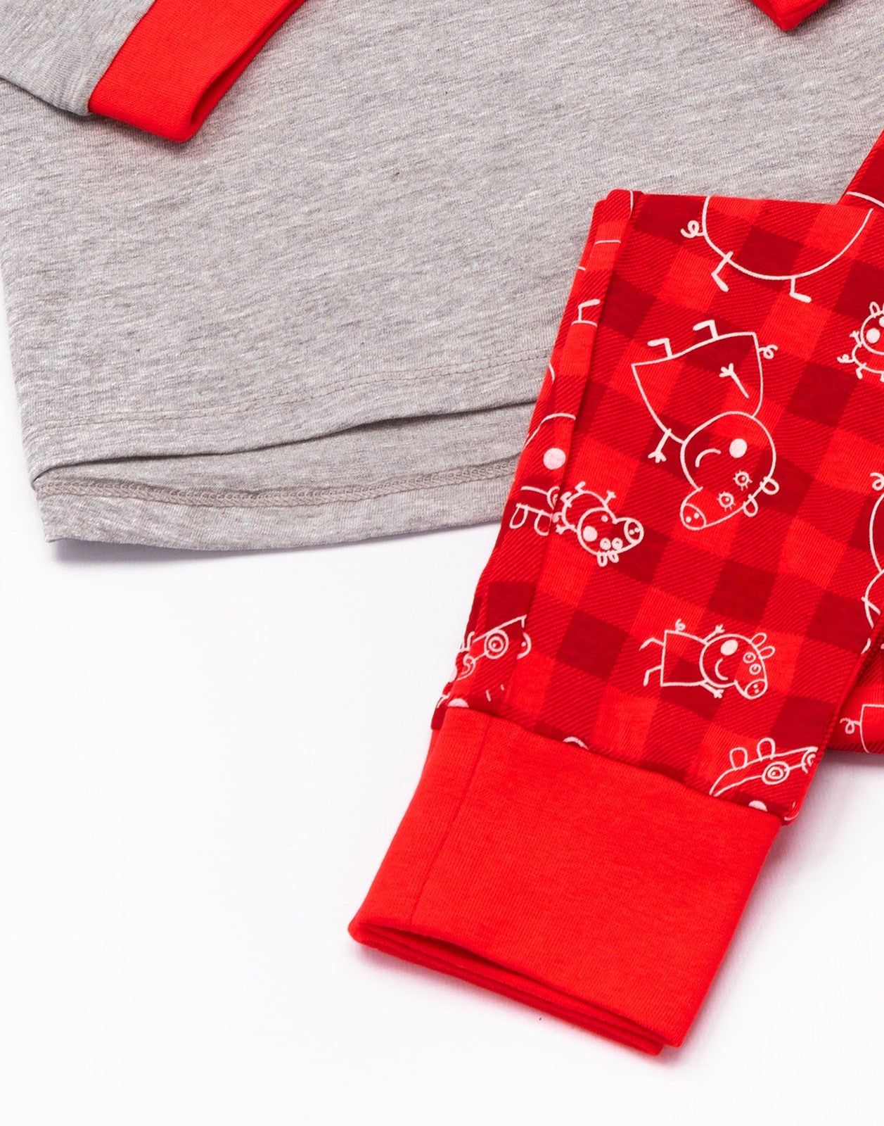 Peppa Pig Long Sleeve Long Leg Pyjama Set | Boys Red | Official Merch
