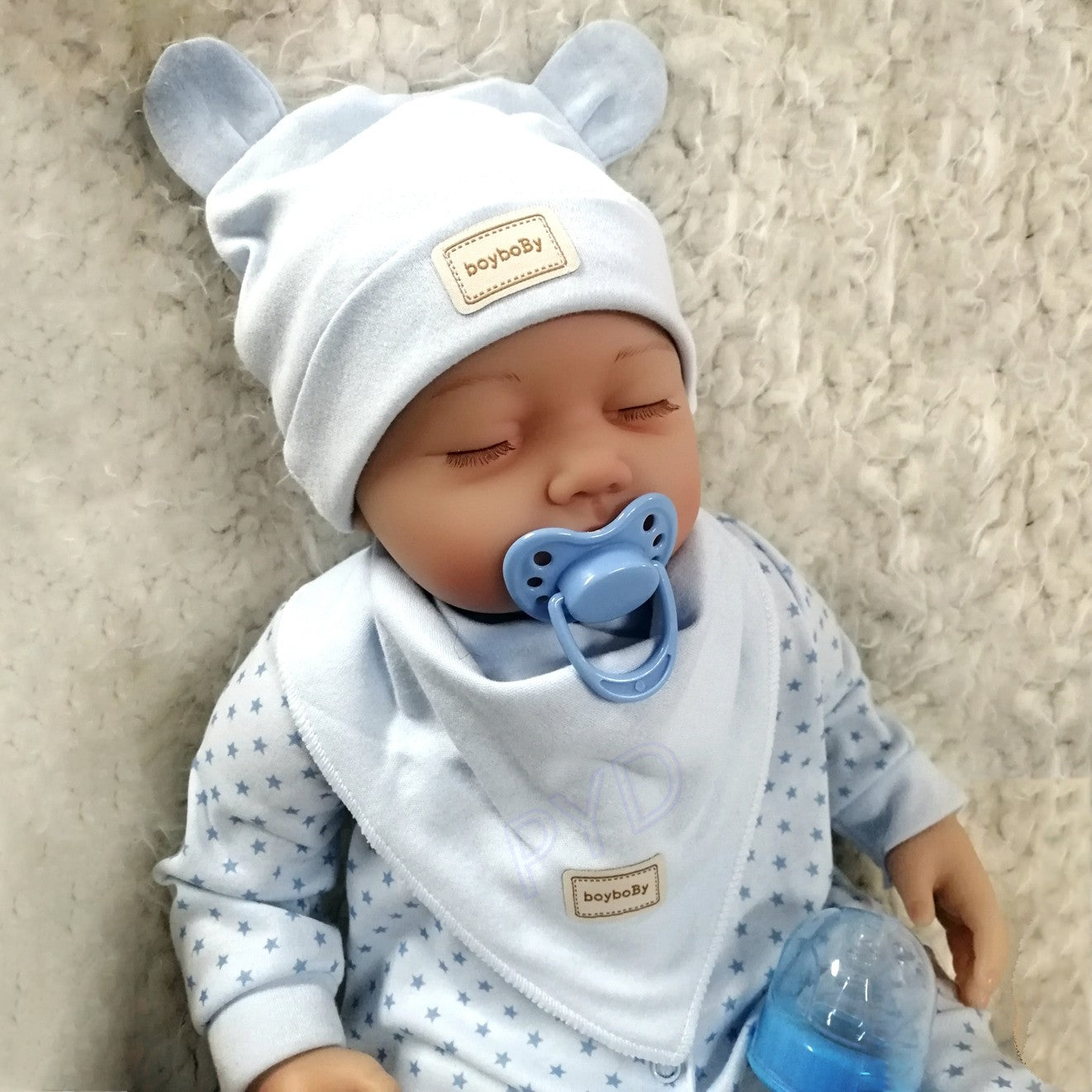 22" Realistic Reborn Baby Dolls Newborn Boy Doll Vinyl Silicone Real Life Gift
