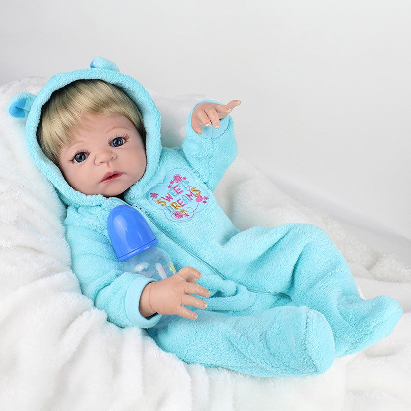 22" Lifelike Reborn Dolls Waterproof Baby Doll Full Body Silicone Vinyl Boy/Girl