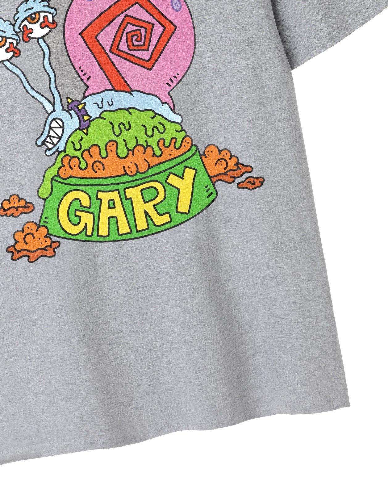 SpongeBob SquarePants Short Sleeved T-Shirt | Mens Grey Marl | Official Merch