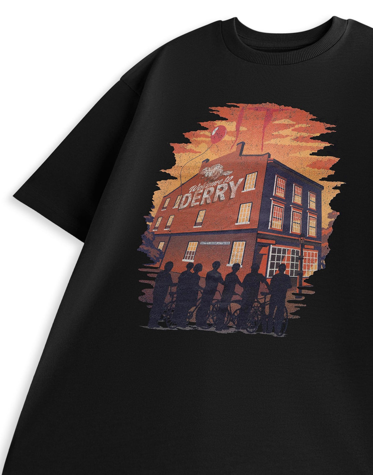 Welcome To Derry Short Sleeved T-Shirt | Unisex Black | Official Merch
