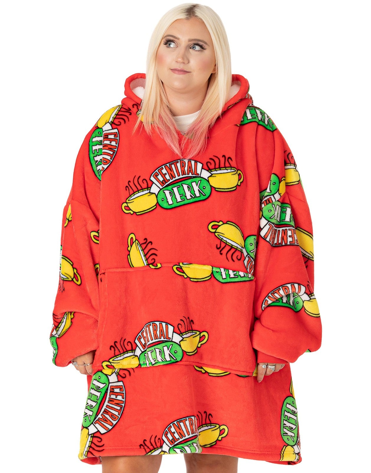Friends Blanket Hoodie | Unisex Red | Official Merch