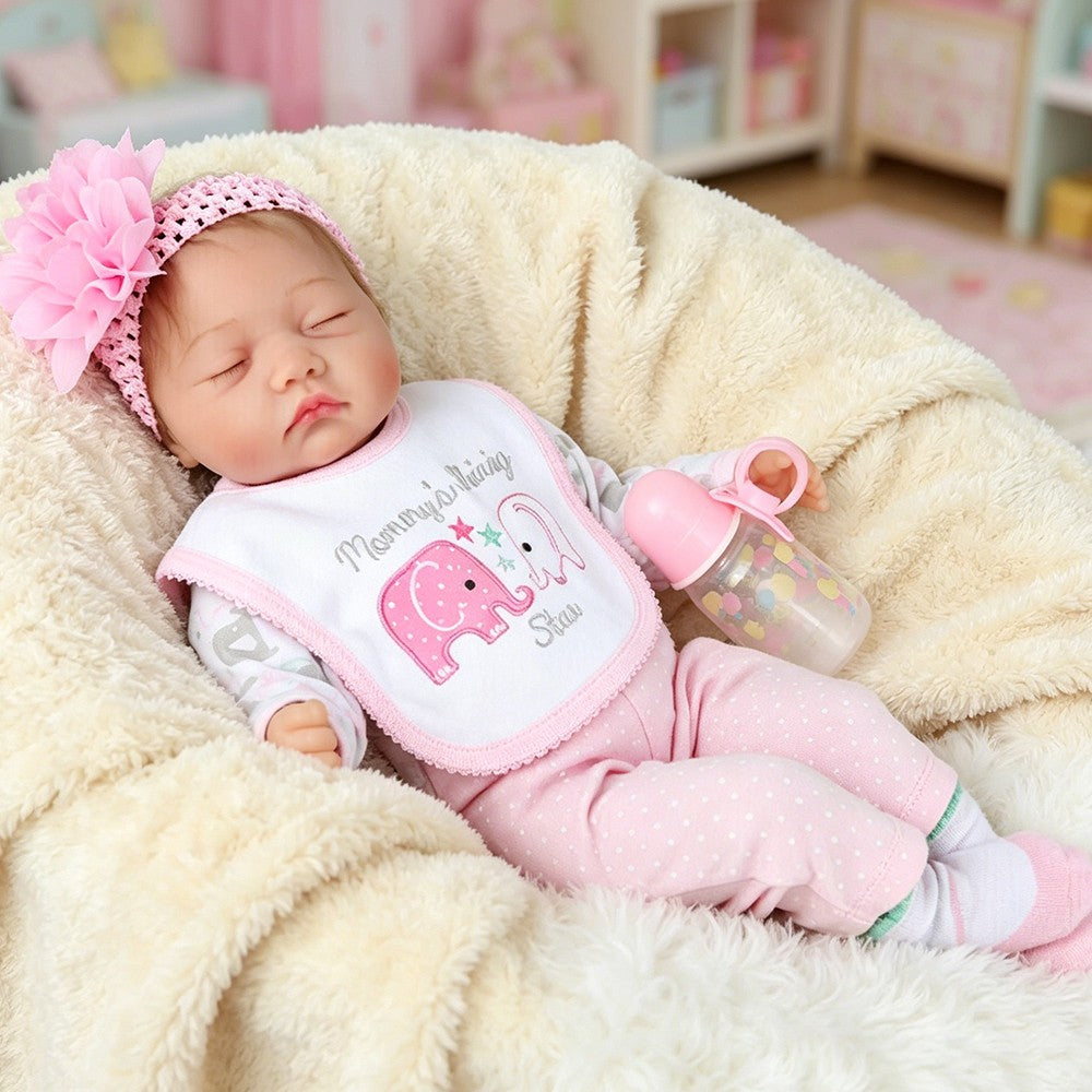 Real Life Reborn Baby Dolls Girl Vinyl Silicone Handmade Realistic Newborn Doll