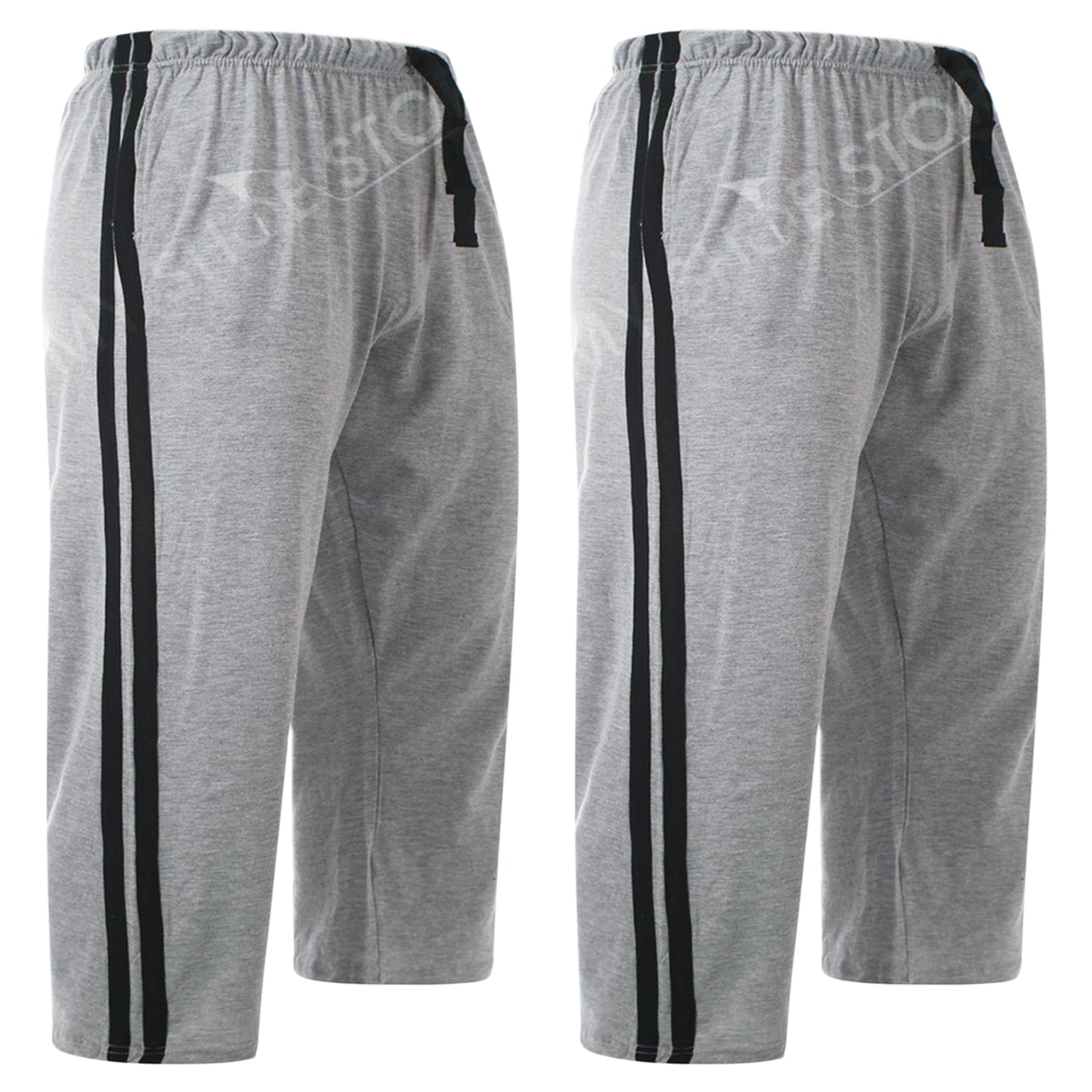 2 PACK MENS LOUNGE SHORTS COTTON PJS NIGHT WEAR CASUAL PYJAMAS SLEEPWEAR BOTTOM