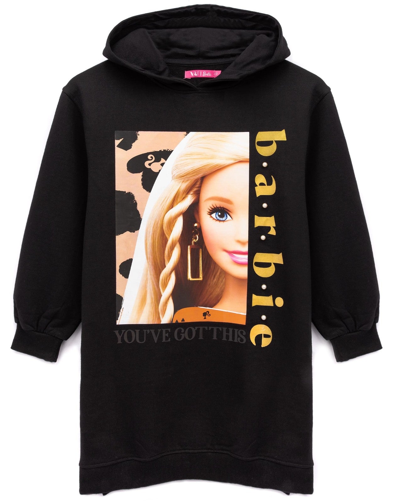 Barbie Hoodie | Girls Black | Official Merch