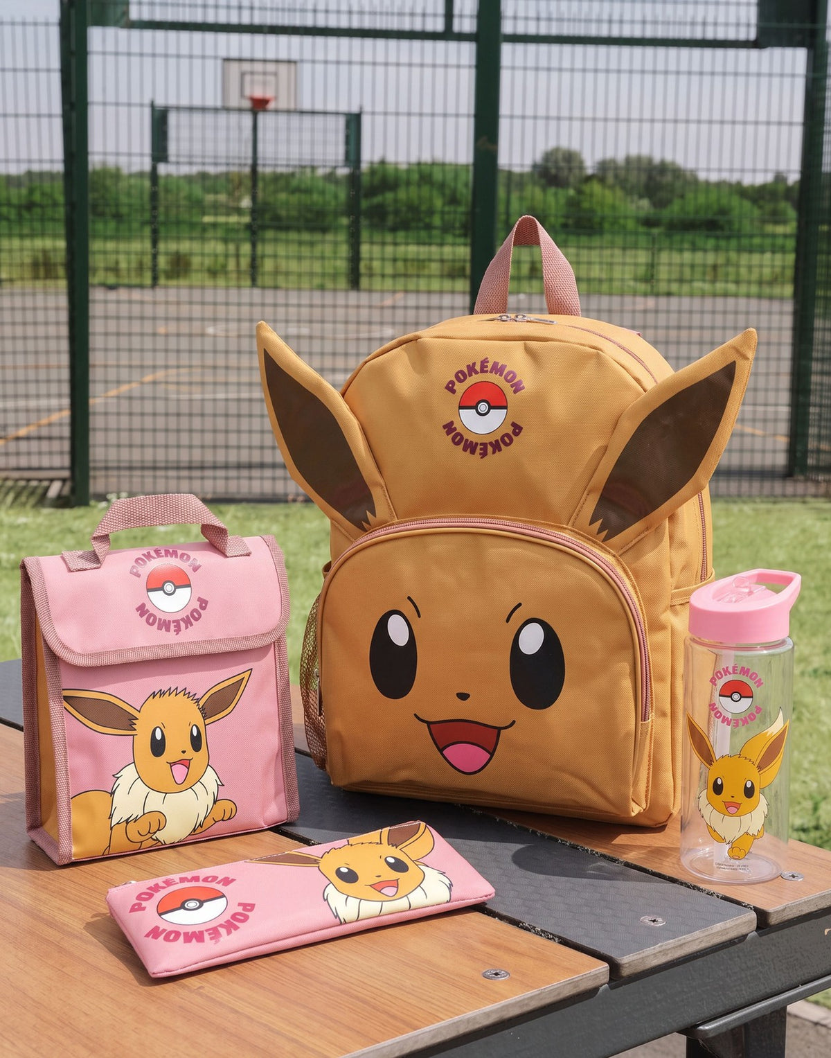 Pokemon 4 Piece Backpack Set | Unisex Kids Orange | Official Merch
