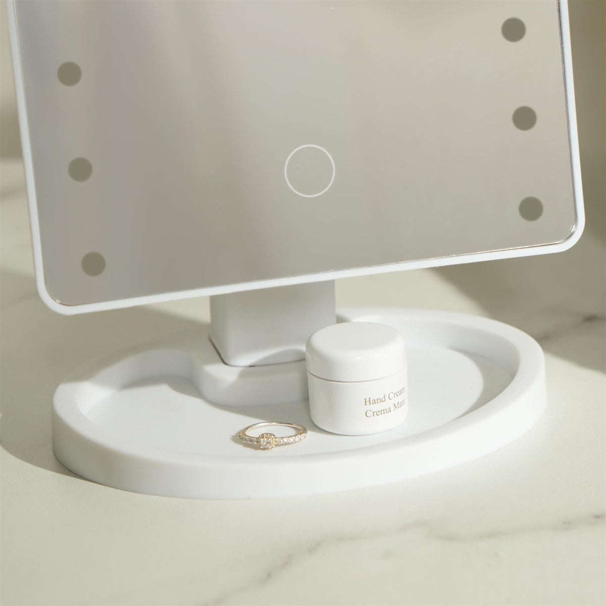 LED Vanity Mirror Bedroom Light Up Free Standing Make Up Cosmetic Illuminated