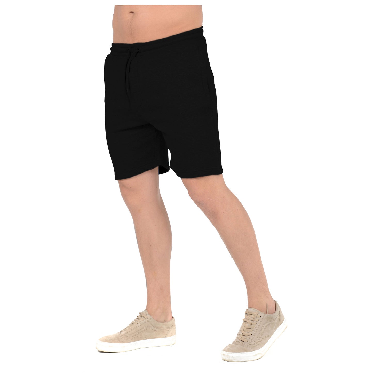 PACK OF 2 MENS JOGGING SHORTS SWEAT JERSEY FLEECE JOGGERS SUMMER RUNNING BOTTOMS