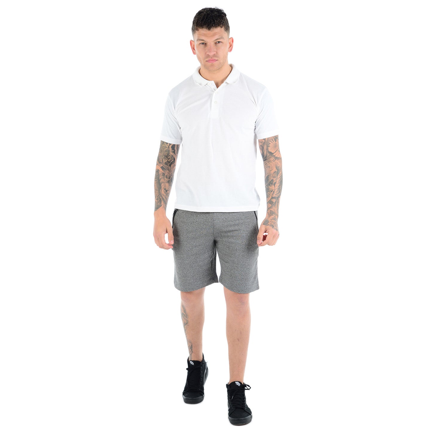 PACK OF 2 MENS JOGGING SHORTS SWEAT JERSEY FLEECE JOGGERS SUMMER RUNNING BOTTOMS