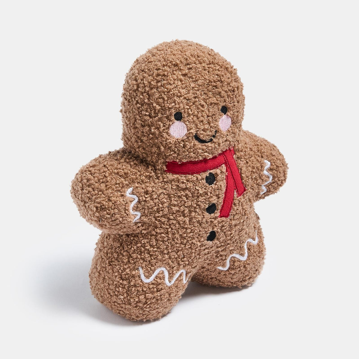 OHS Gingerbread Weighted Door Stop Xmas Decorative Boucle Stopper Wedge