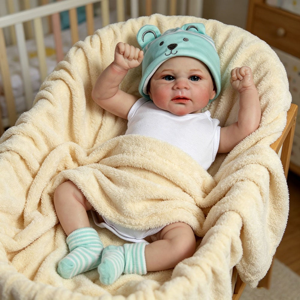 16" Reborn Baby Dolls Boy Vinyl Silicone Handmade Realistic Newborn Doll Gift UK