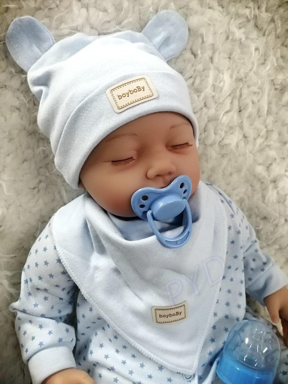 22inch Realistic Reborn Dolls Silicone Vinyl Lifelike Baby Boy Handmade Newborn