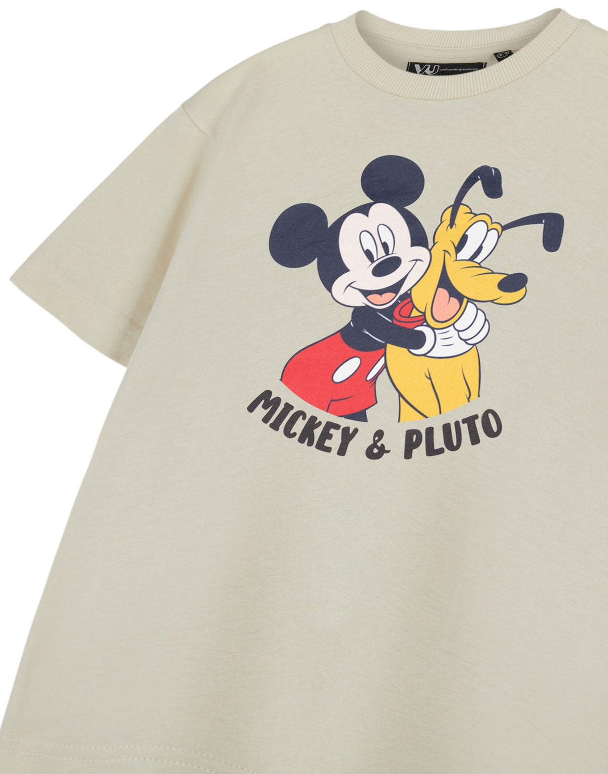 Disney Short Sleeved T-Shirt | Boys Oatmeal | Official Merch