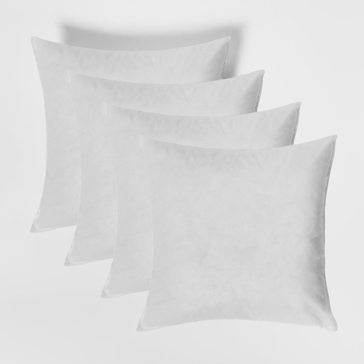OHS Pack of Cushion Fillers Hollowfibre Insert Pads, White - 45 x 45cm